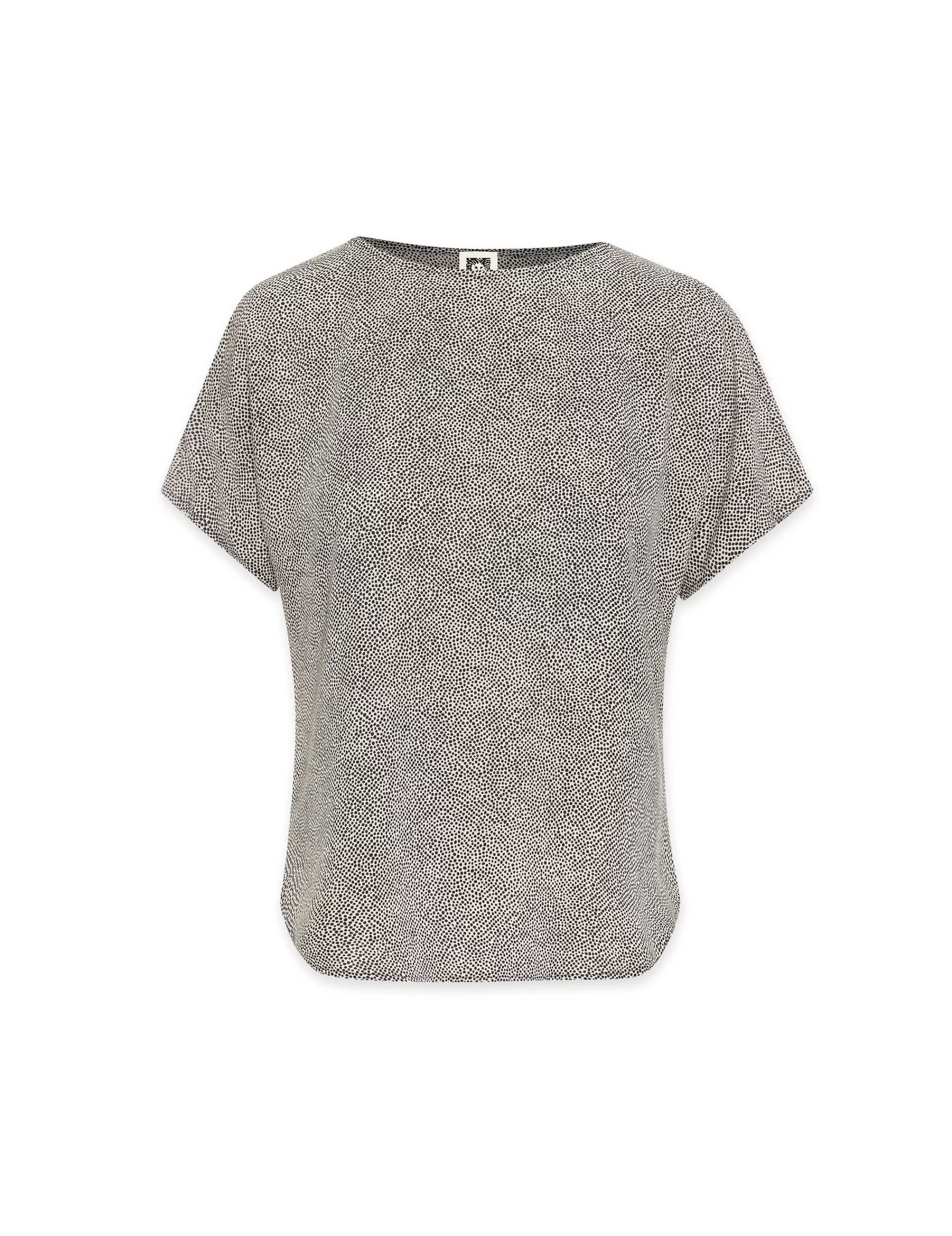 Sale Anne Klein Rambling Mini Dot Bateau Blouse Anne White/Anne Black