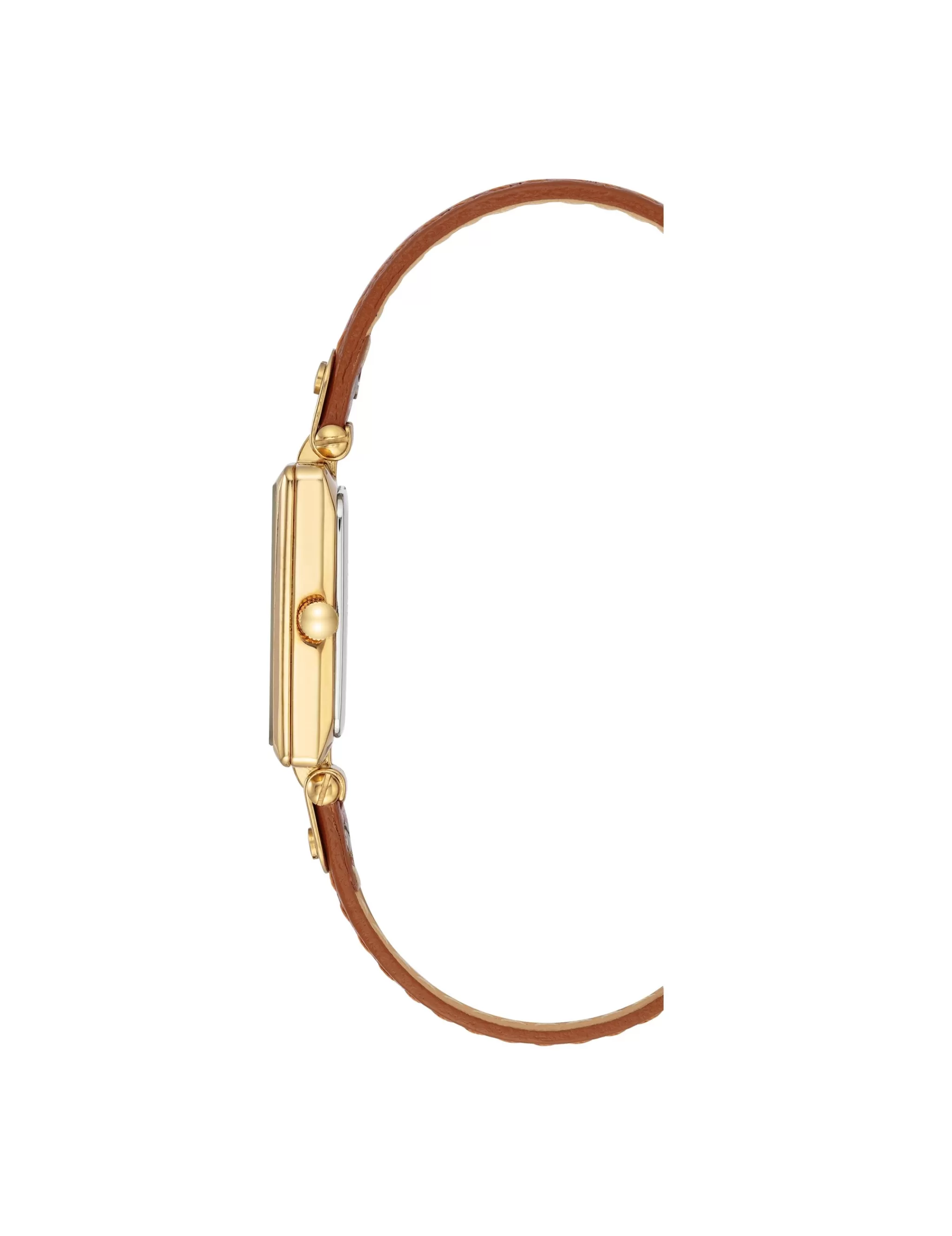 Clearance Anne Klein Rectangular Case Leather Strap Watch