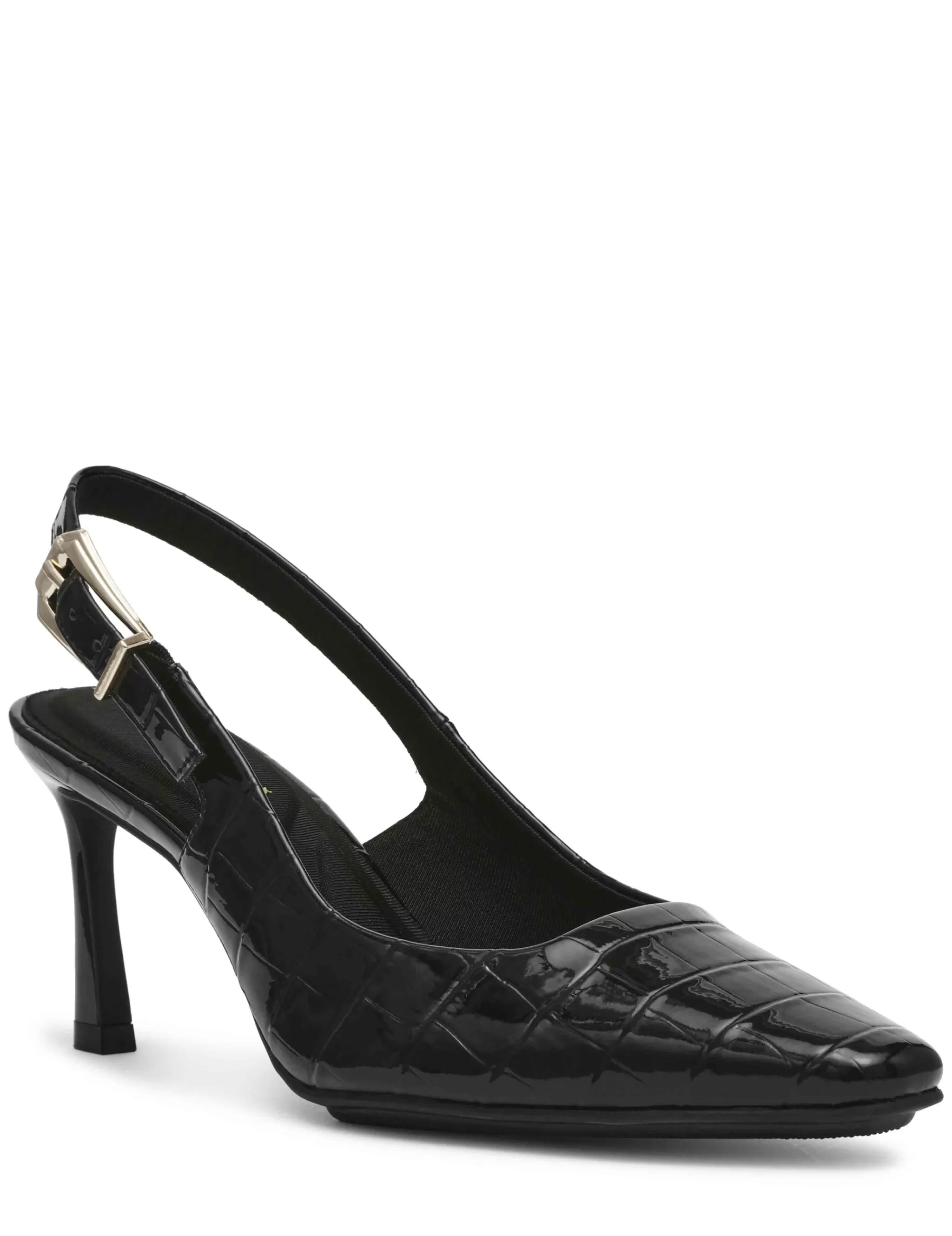 Shop Anne Klein Ritzy Dress Pump Black Croc