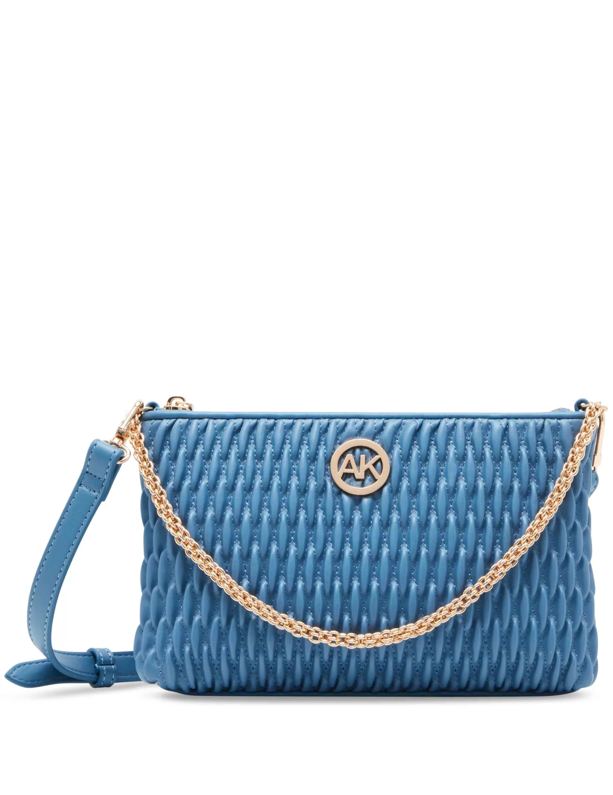 Fashion Anne Klein Ruched Crossbody With Chain Swag