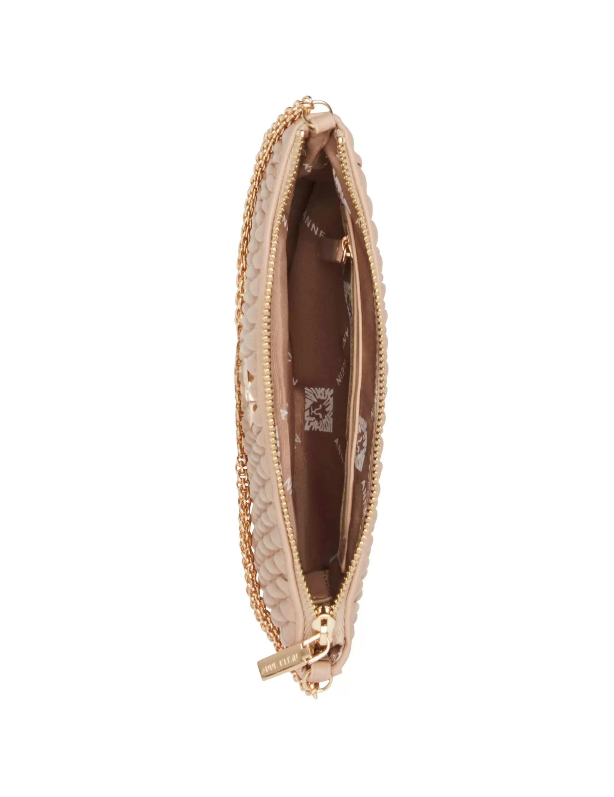 Clearance Anne Klein Ruched Crossbody With Chain Swag