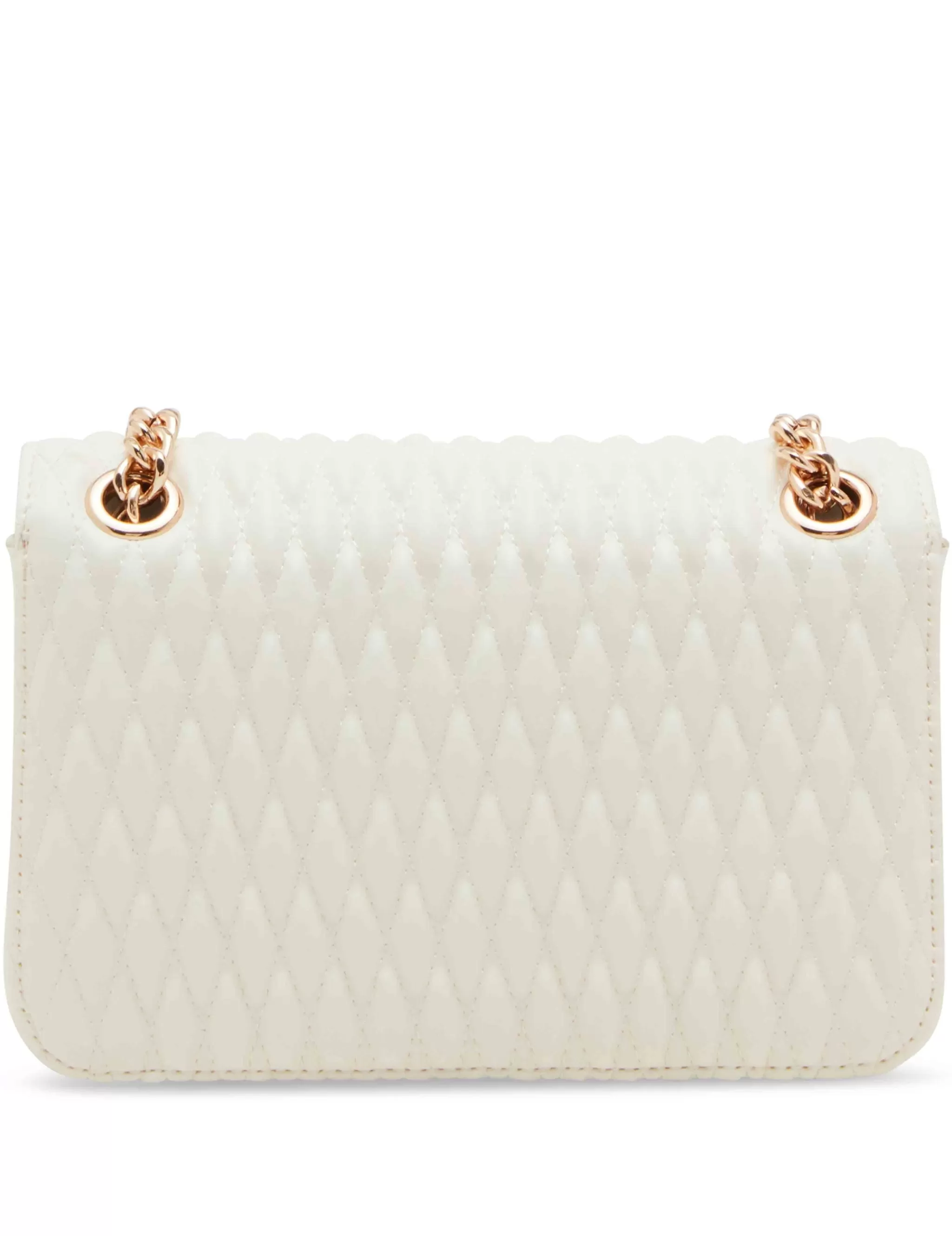 New Anne Klein Ruched Flap Crossbody With Oversized Chain Swag