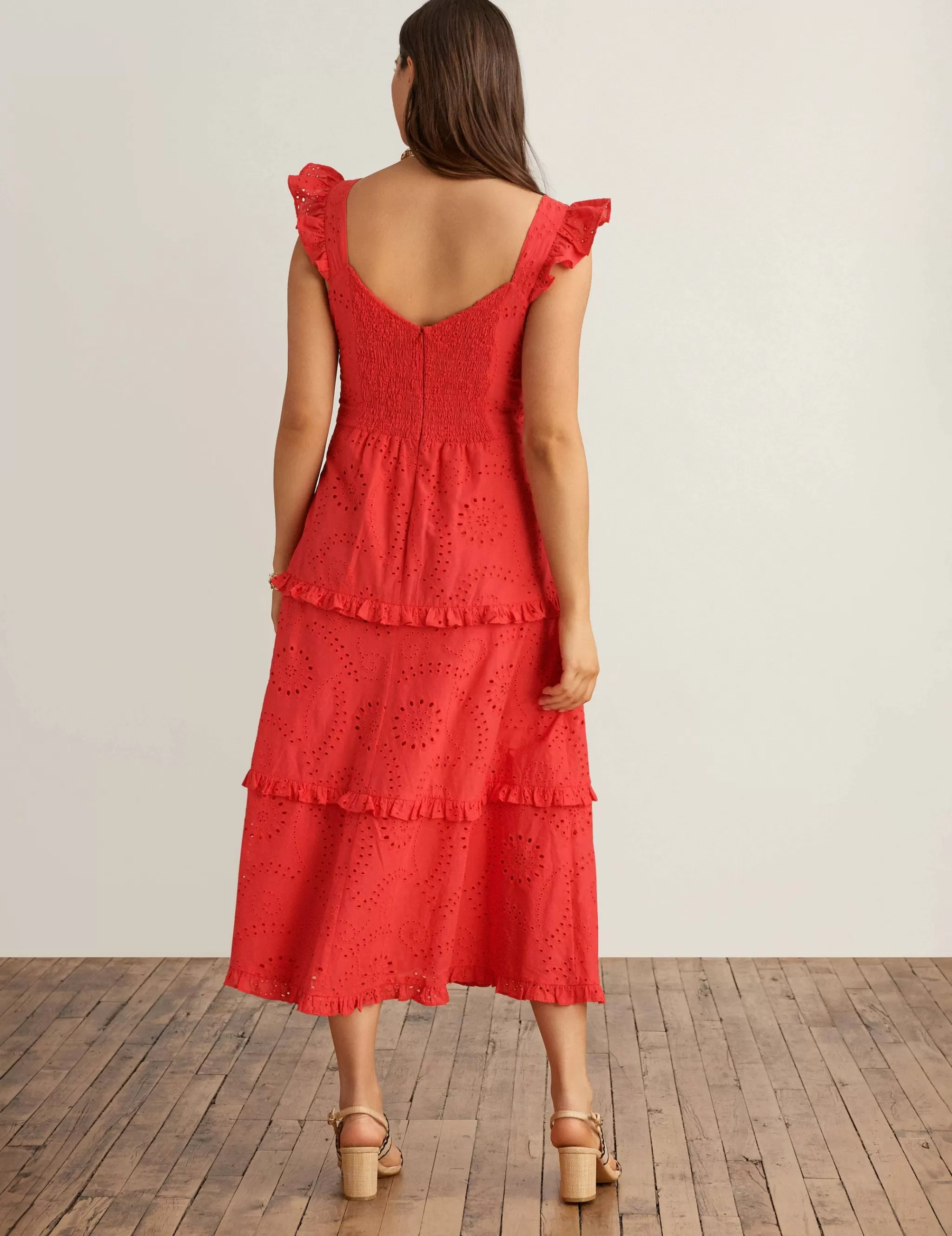 Hot Anne Klein Ruffled Tier Midi Dress