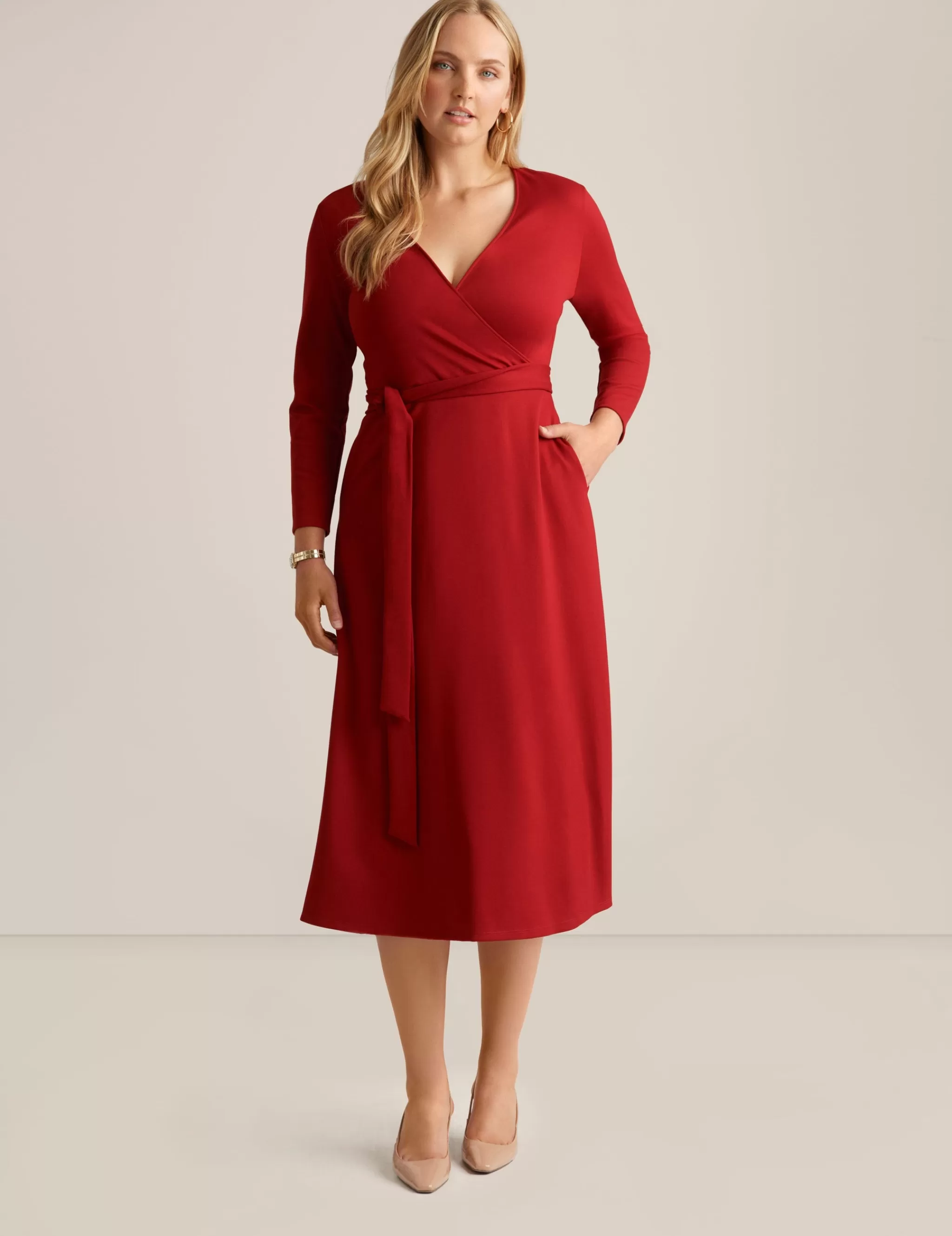 Flash Sale Anne Klein Serenity Dress Titian Red