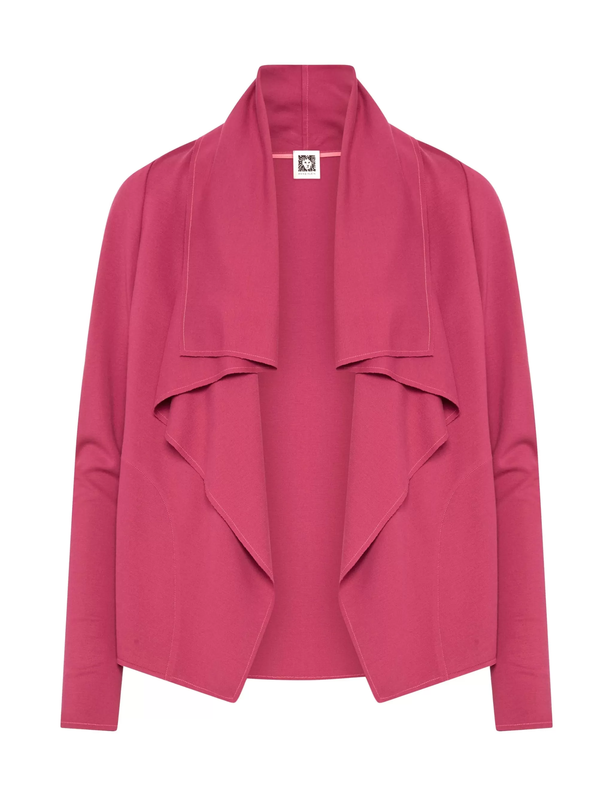 Hot Anne Klein Serenity Knit Drape Front Cardigan- Sale Elderberry