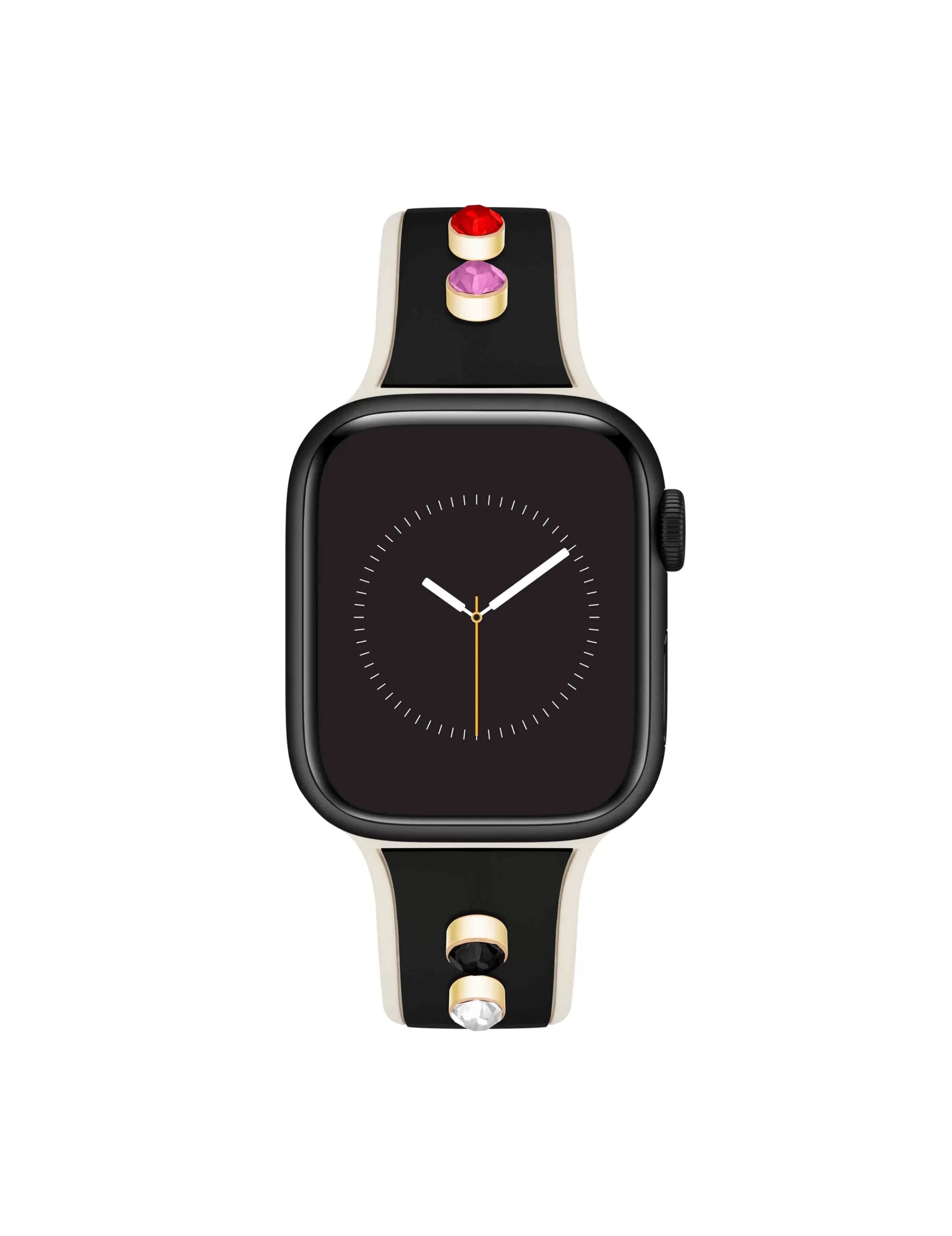 Best Sale Anne Klein Silicone Band For Apple Watch® With Crystal Charms
