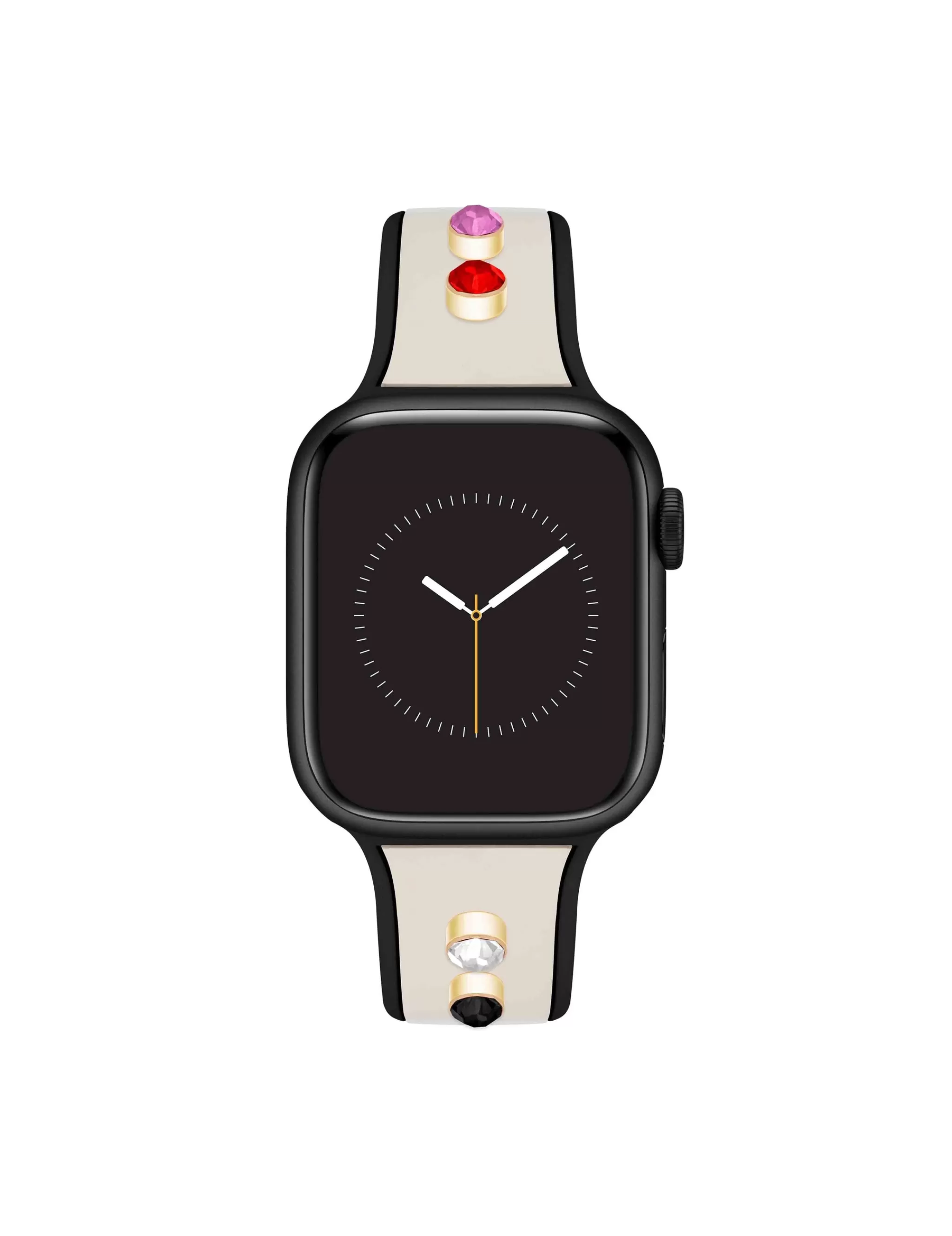 Hot Anne Klein Silicone Band For Apple Watch® With Crystal Charms