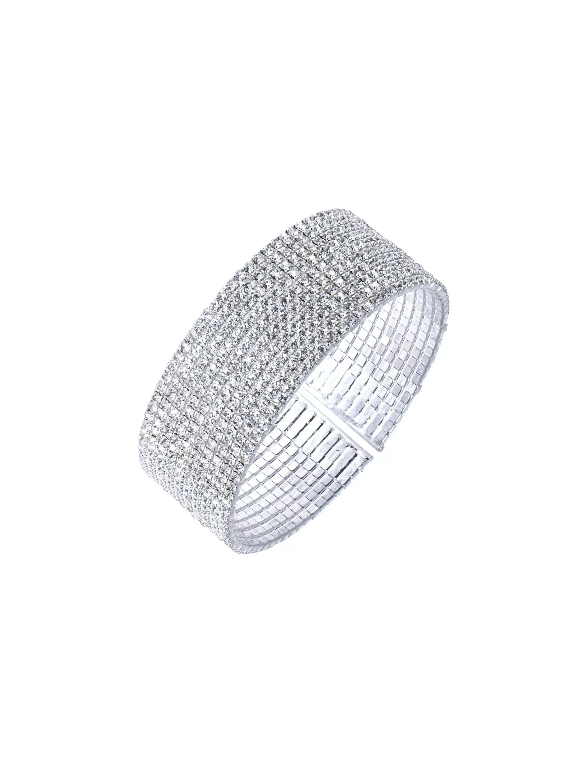 Fashion Anne Klein Silver-Tone Crystal Bracelet
