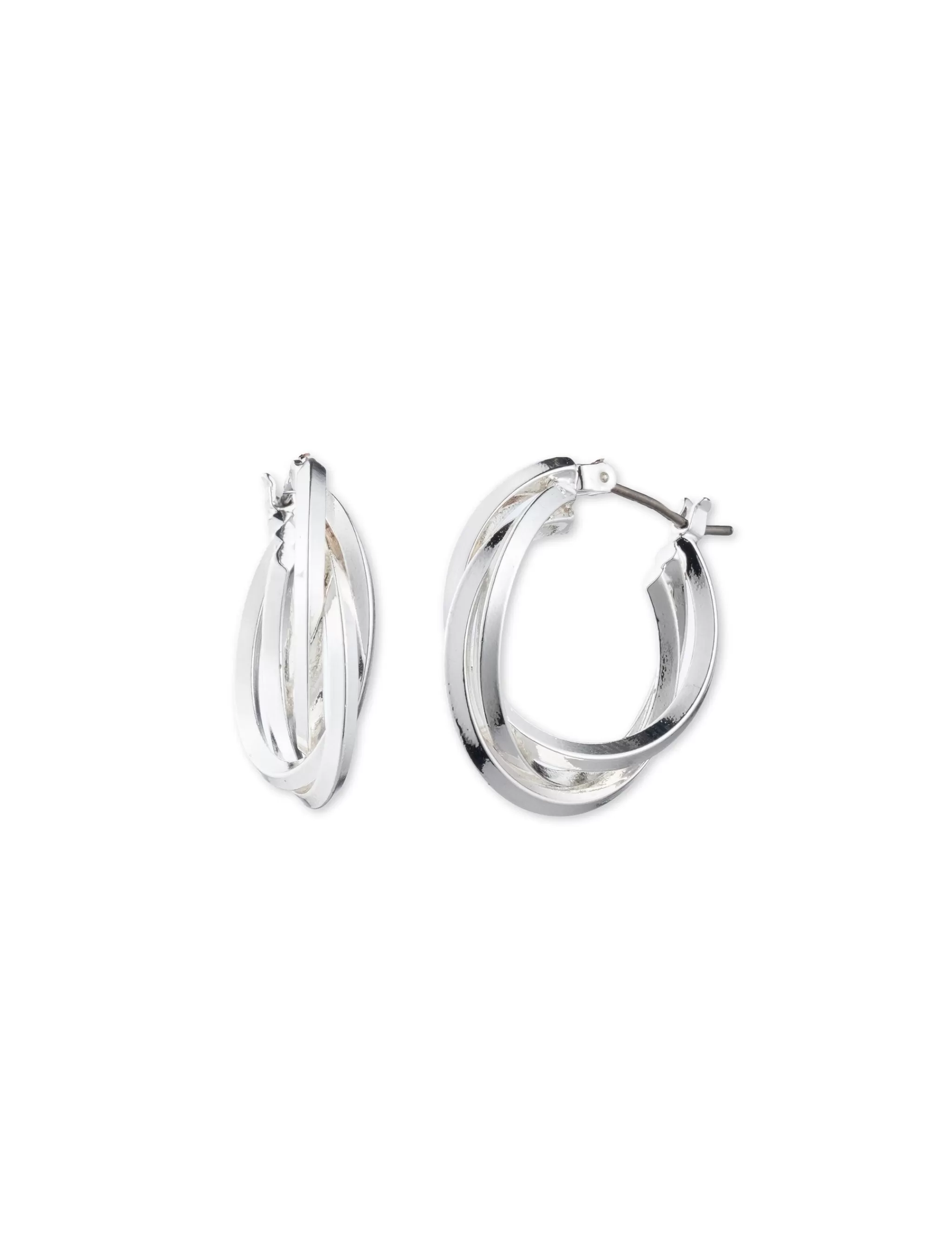 Cheap Anne Klein Silver-Tone Multi Hoop Earrings