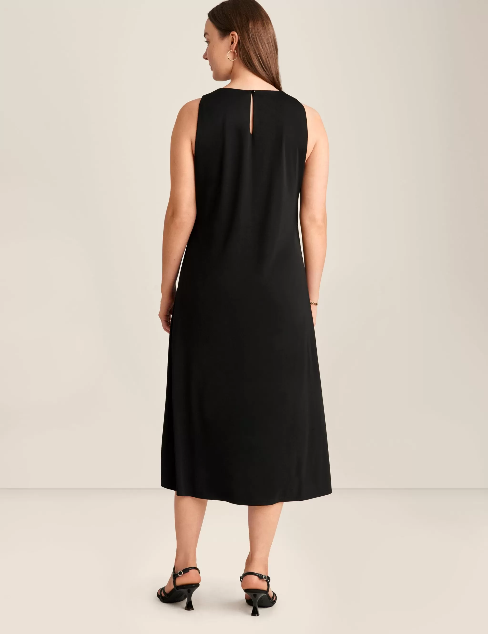 Best Sale Anne Klein Sleeveless Midi Dress Anne Black