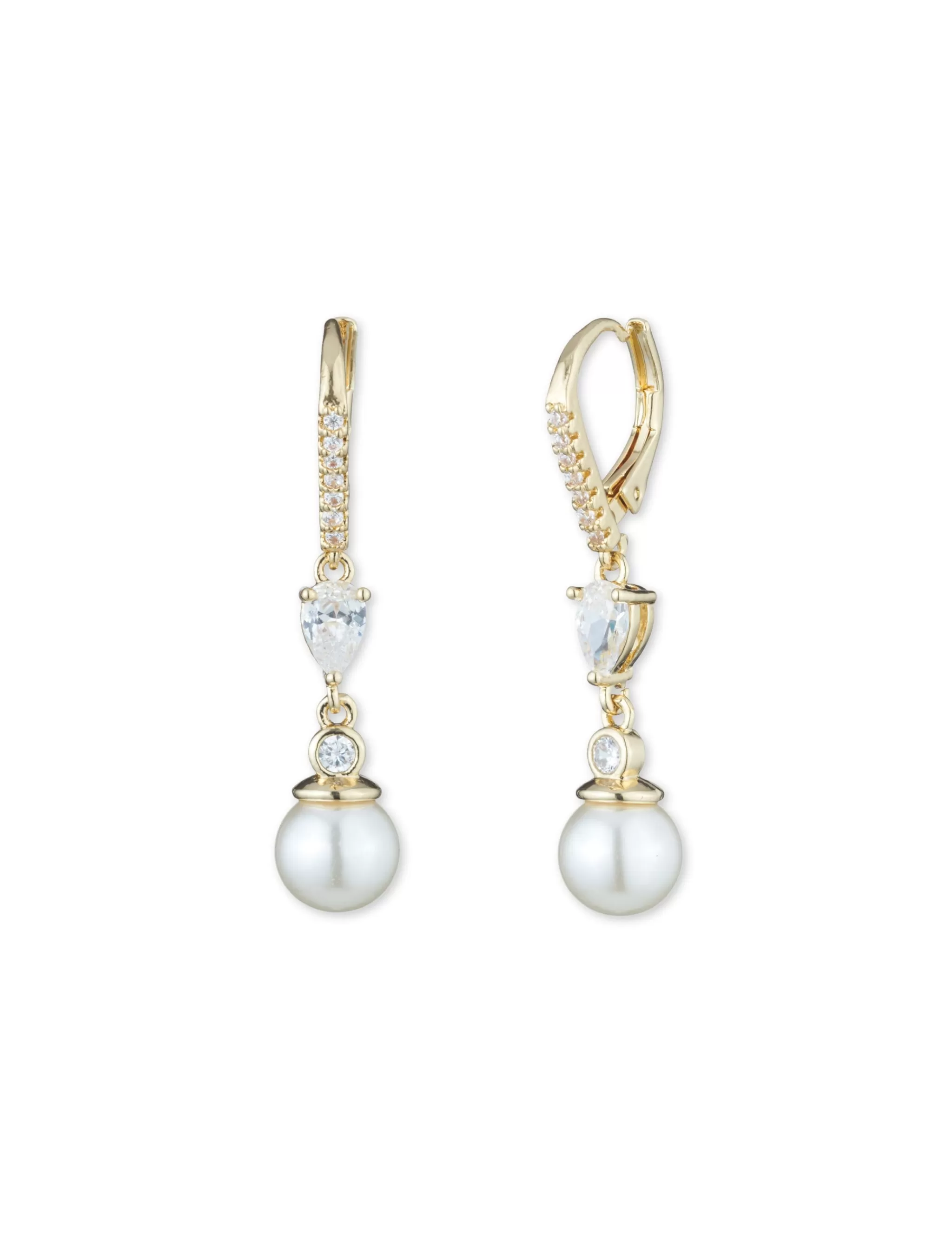 Hot Anne Klein Small Pearl Earrings