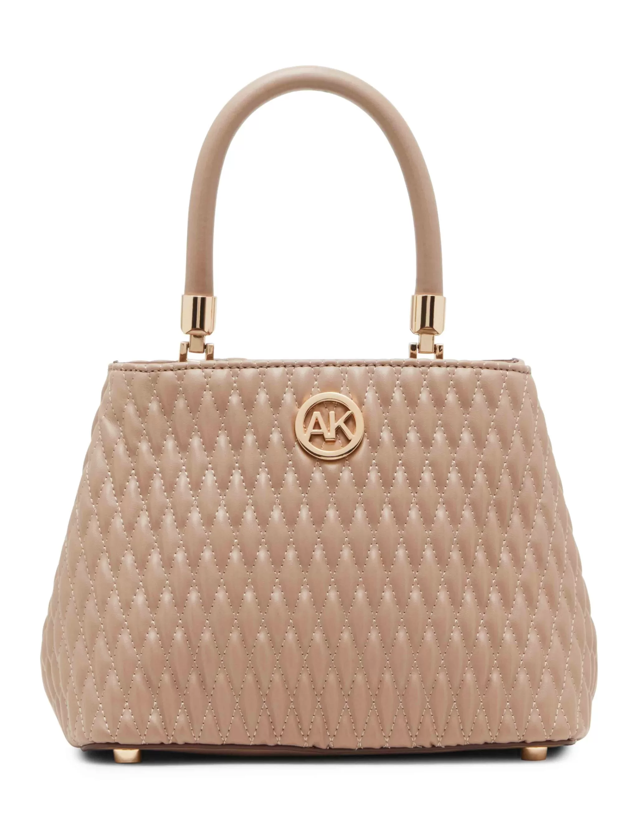 Store Anne Klein Small Ruched Satchel With Tubular Handle Truffle
