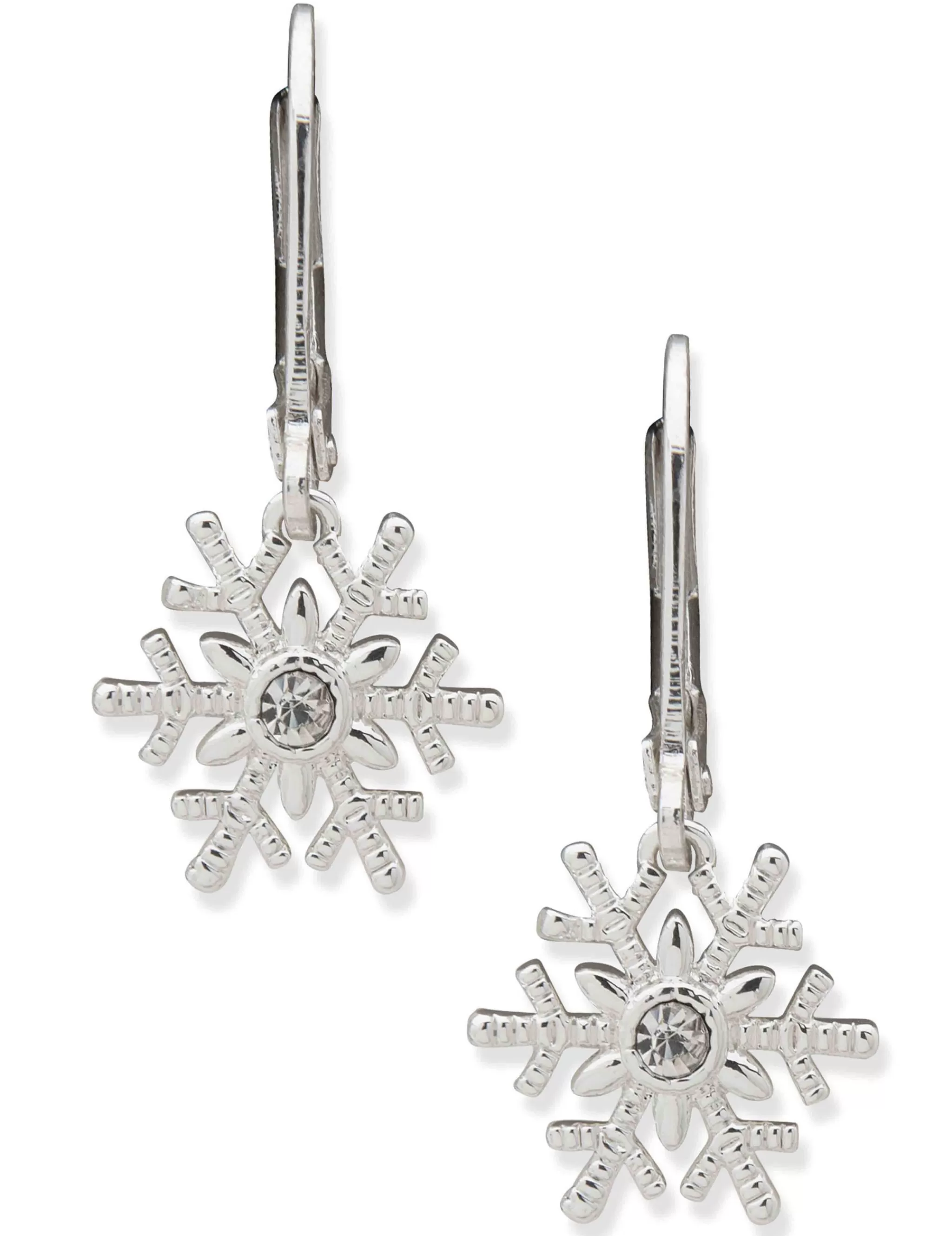 Shop Anne Klein Snowflake Drop Earrings