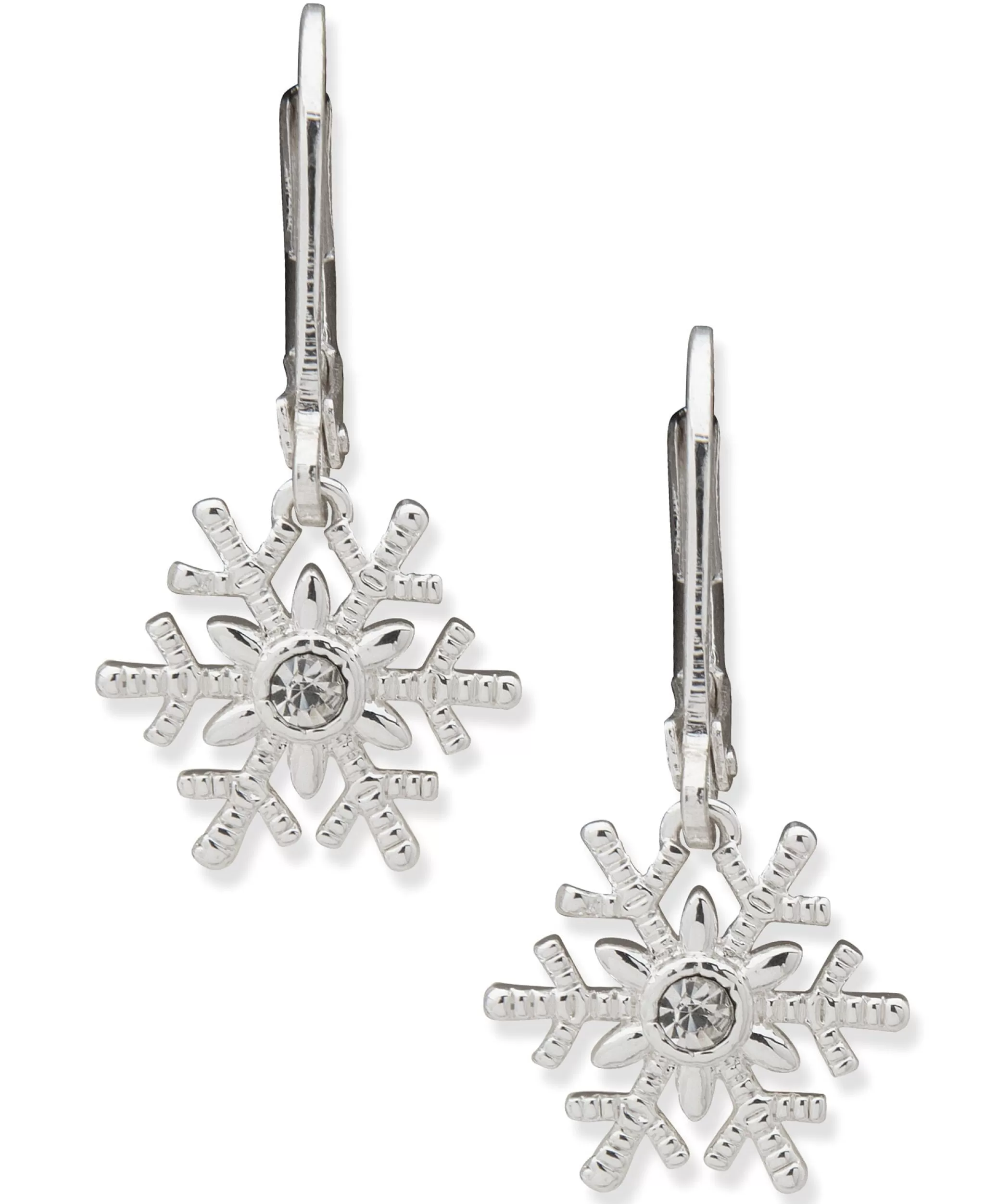 Cheap Anne Klein Snowflake Drop Earrings