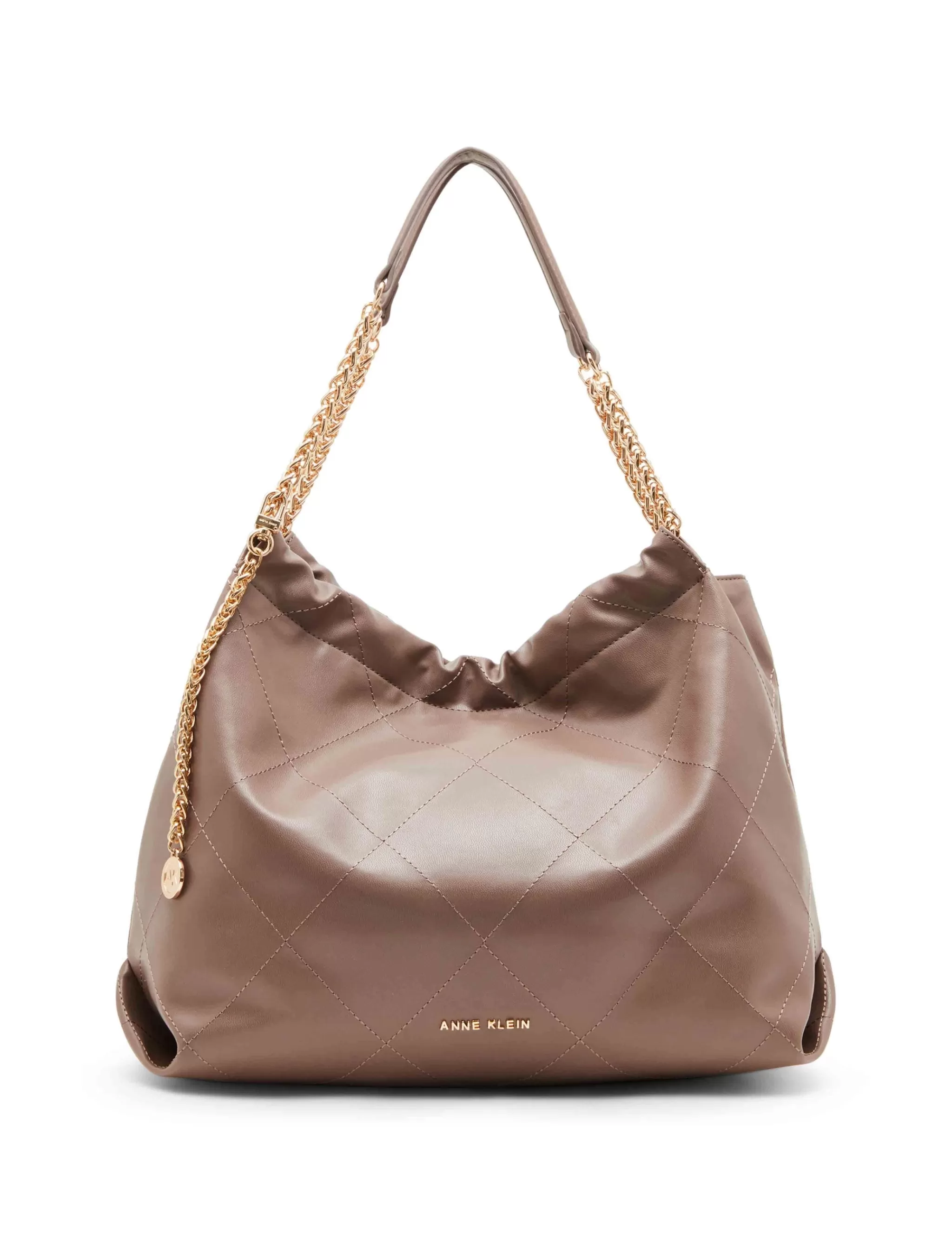 Best Anne Klein Soft Stitched Quilted Hobo With Chain Strap