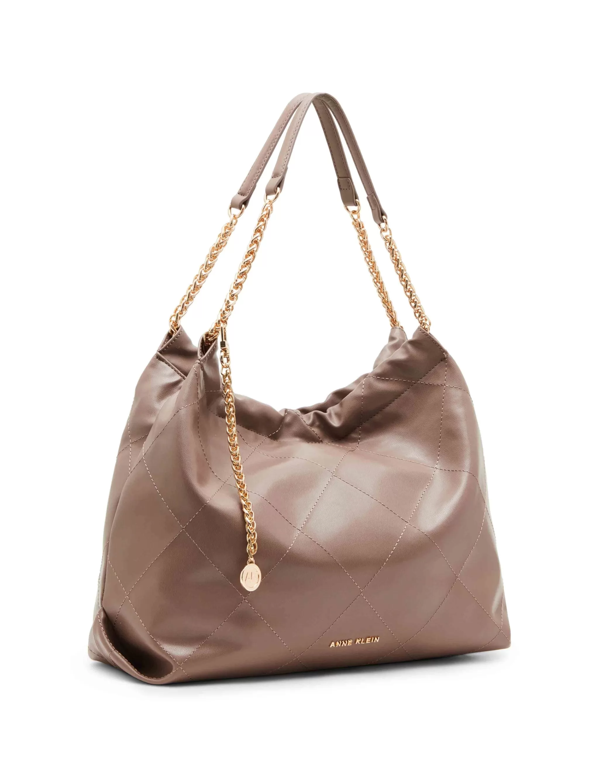 Best Anne Klein Soft Stitched Quilted Hobo With Chain Strap
