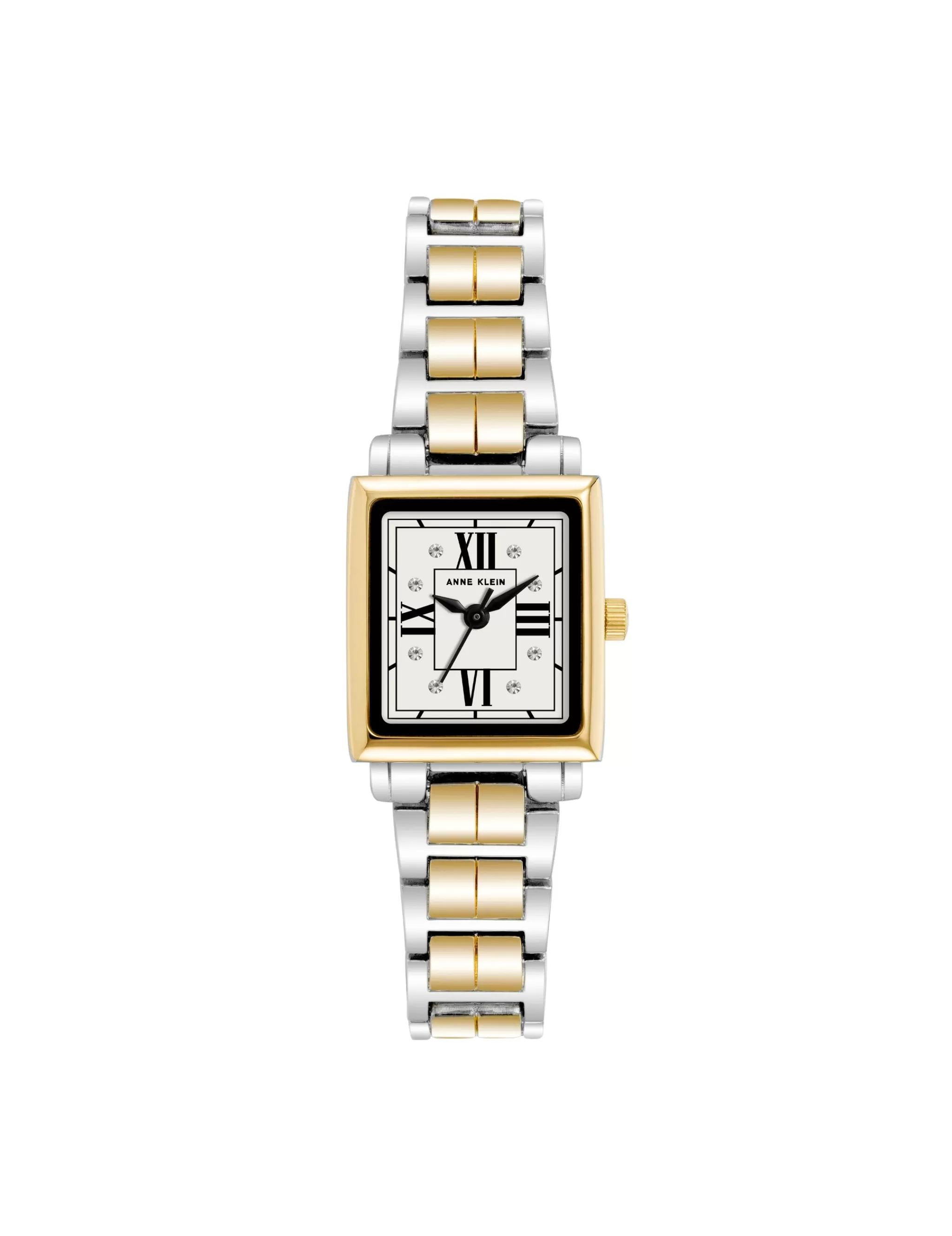 Best Anne Klein Square Case Two-Tone Bracelet Watch Silver-Tone/ Gold-Tone