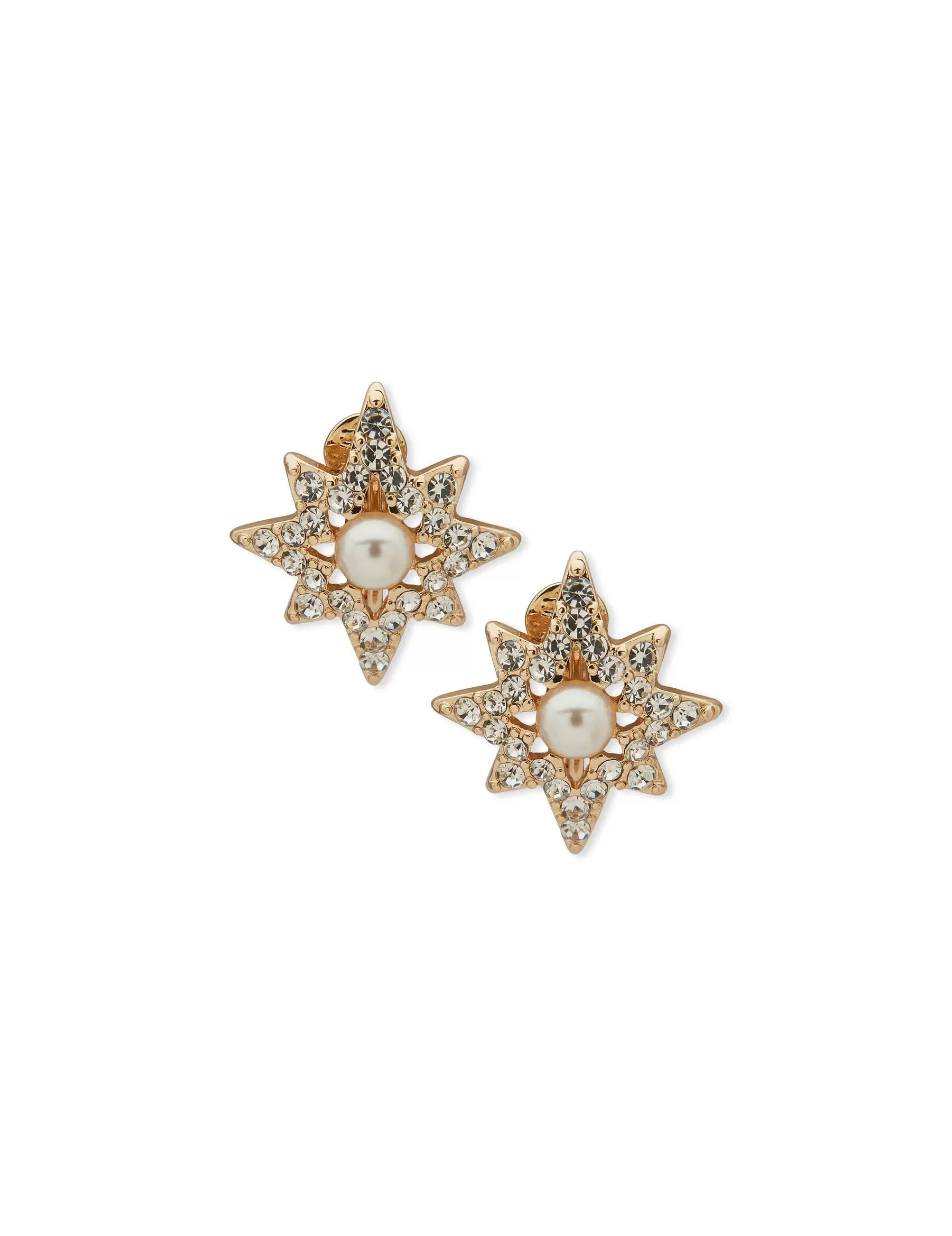Store Anne Klein Star Button Earrings