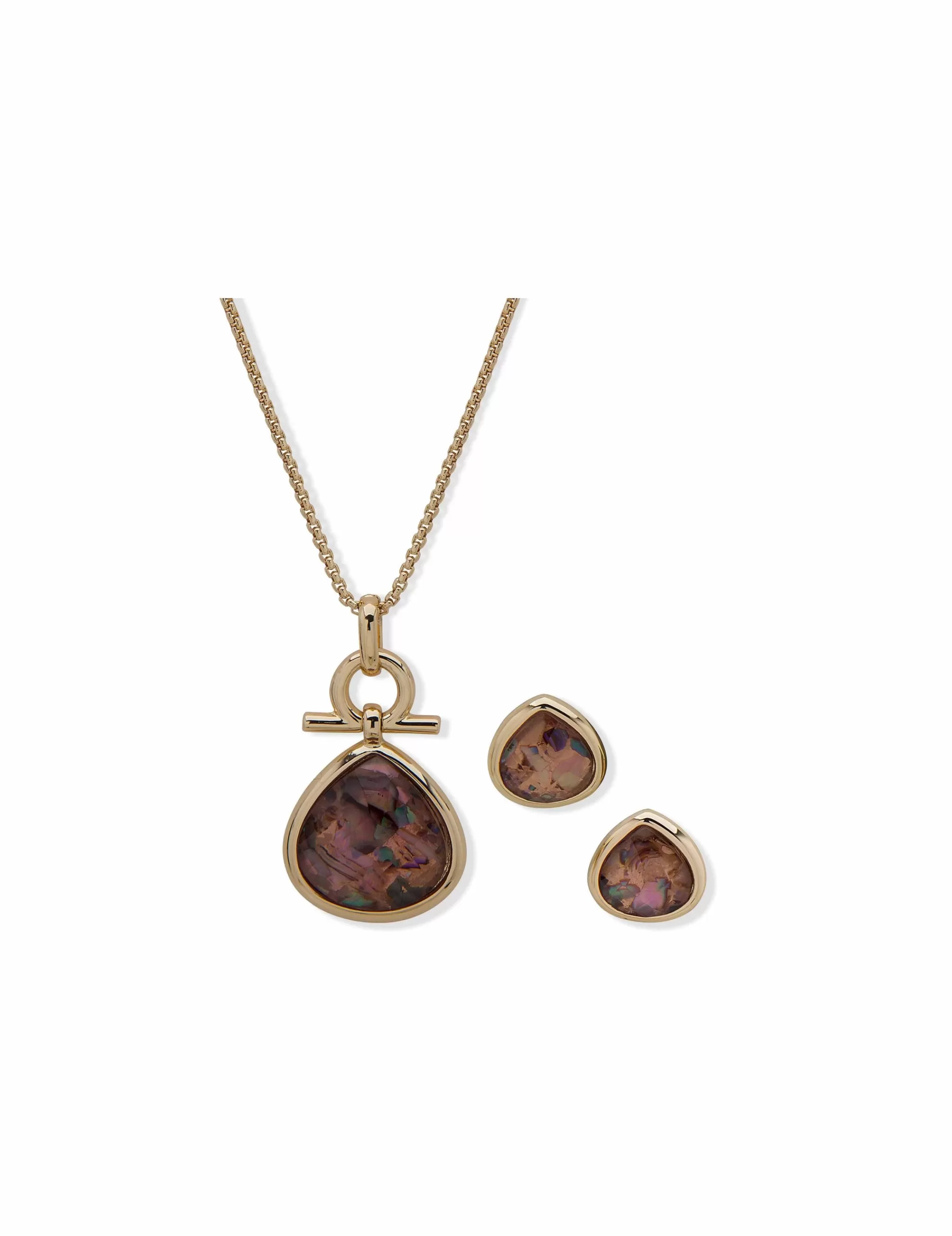 Flash Sale Anne Klein Teardrop Earring & Necklace Set