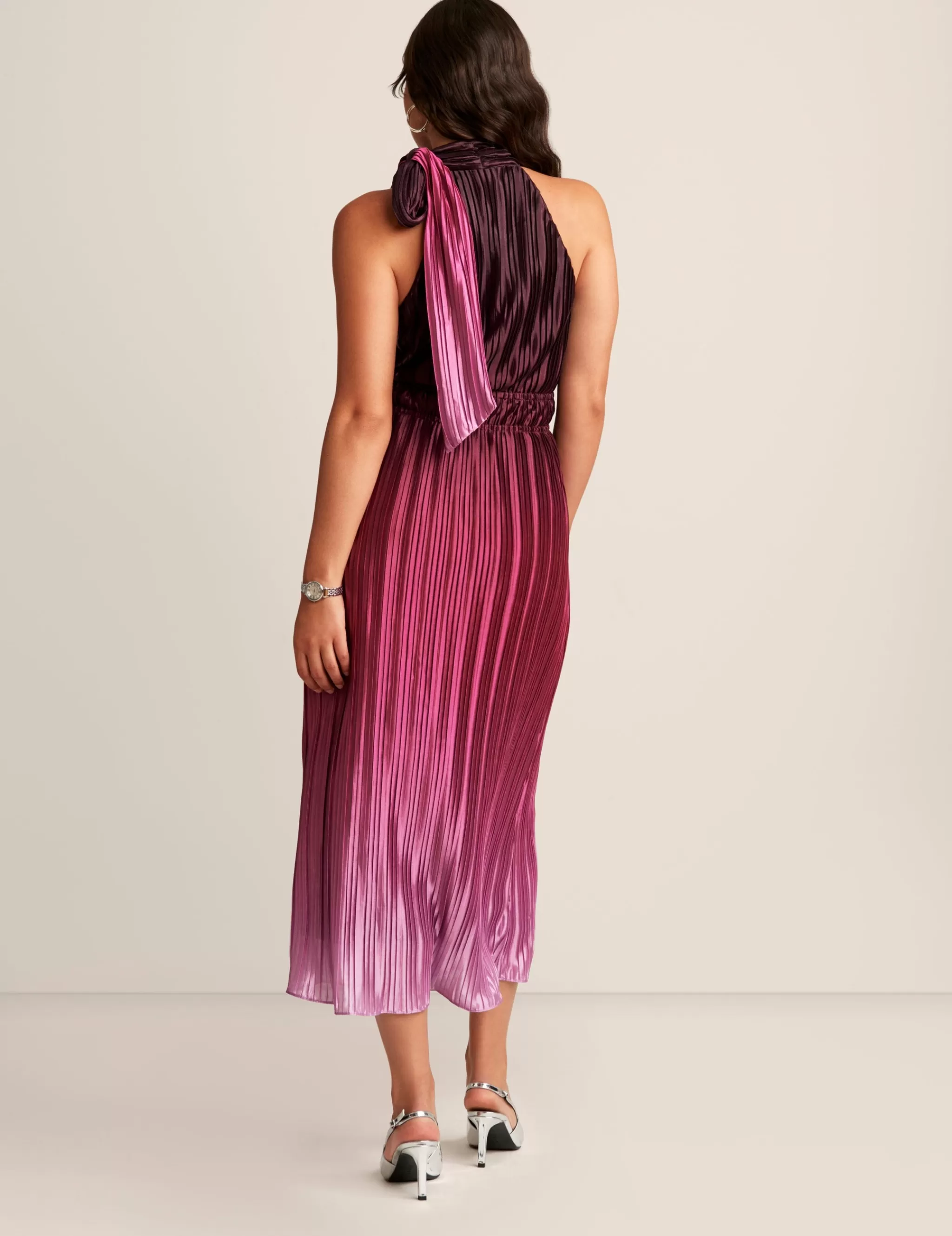 Flash Sale Anne Klein Tie Neck Halter Midi Dress Miro Multi