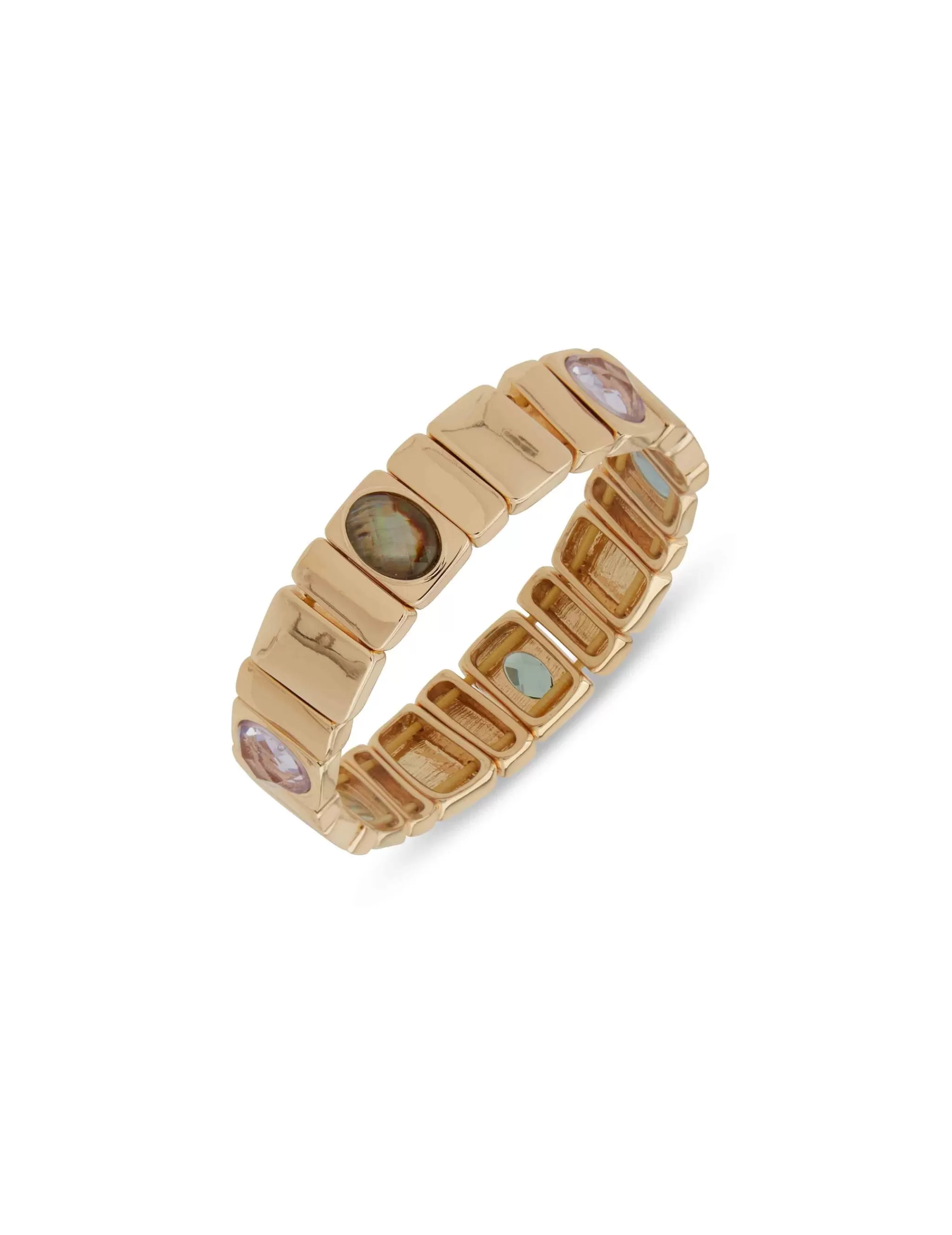 Flash Sale Anne Klein Tile Stretch Bracelet With Stone