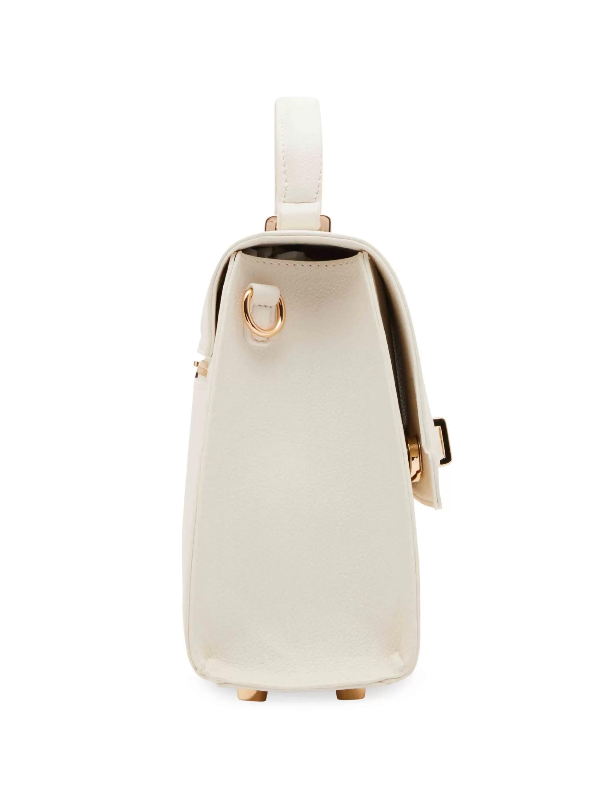 Outlet Anne Klein Top Handle Satchel With Embellished Horse Bit Detailing Anne White
