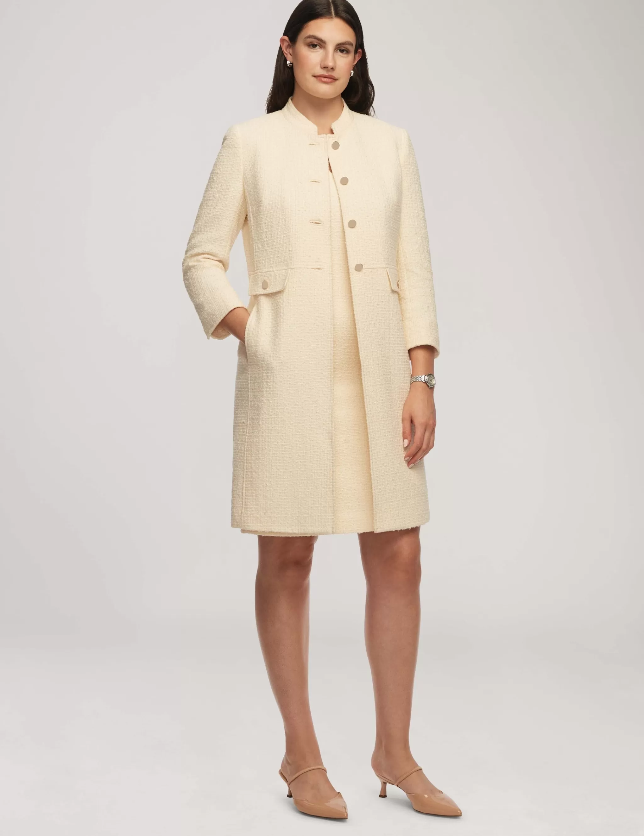 Discount Anne Klein Tweed Audrey Hepburn Topper Anne White