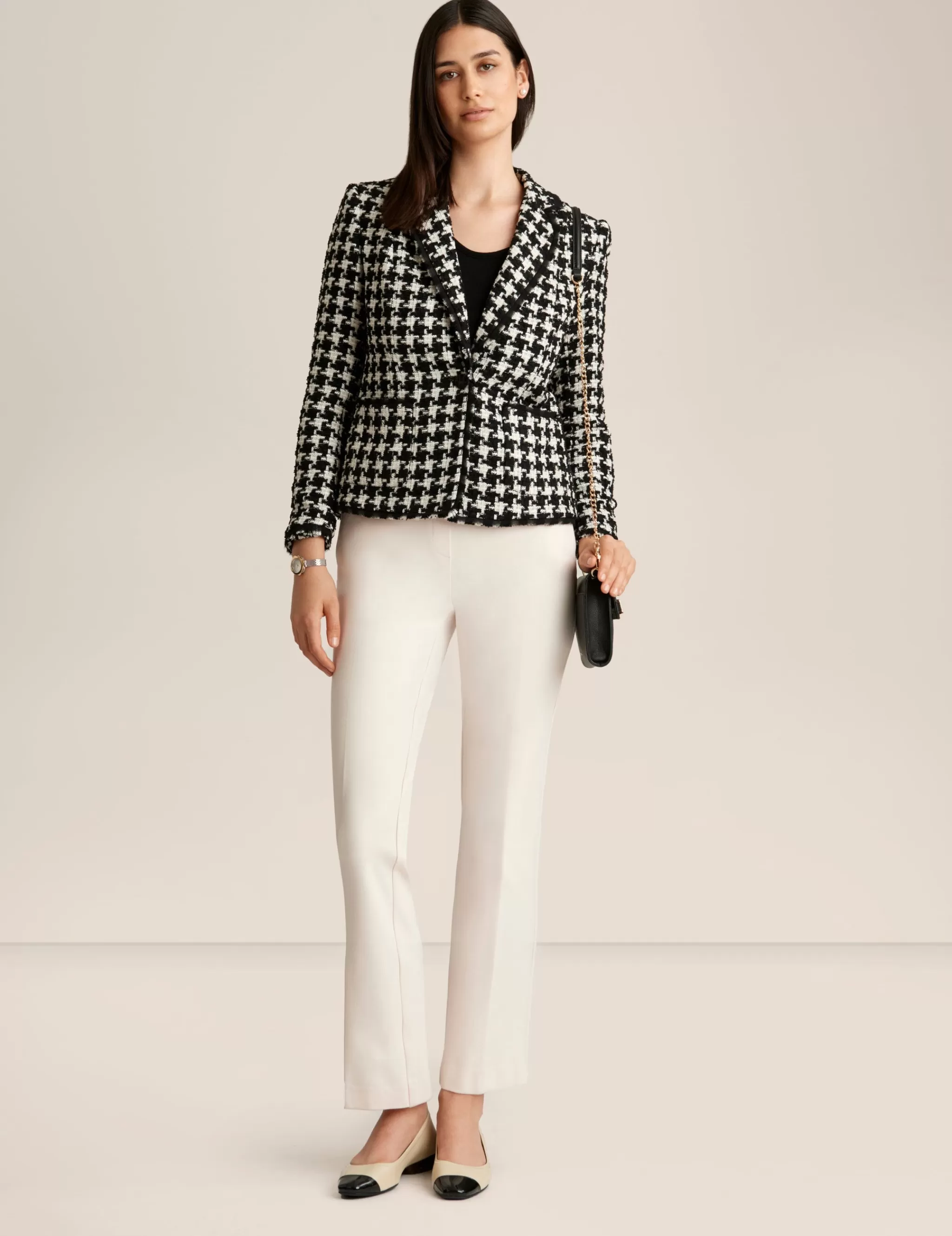 Online Anne Klein Tweed Patch Pocket Jacket Anne Blk/Anne Wht