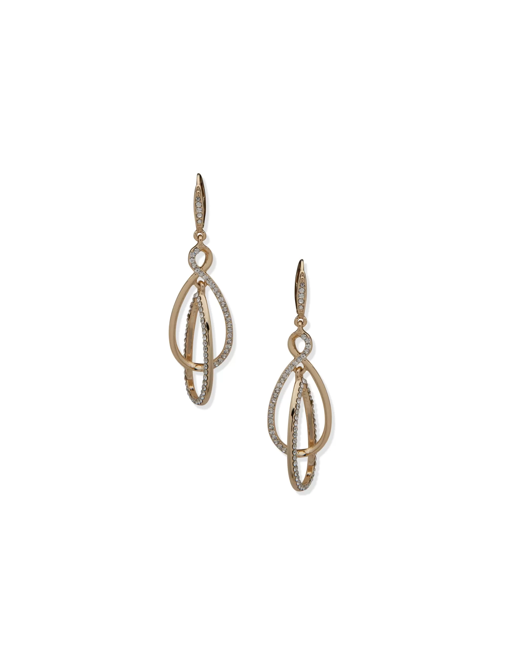 Hot Anne Klein Twisted Orbital Earrings