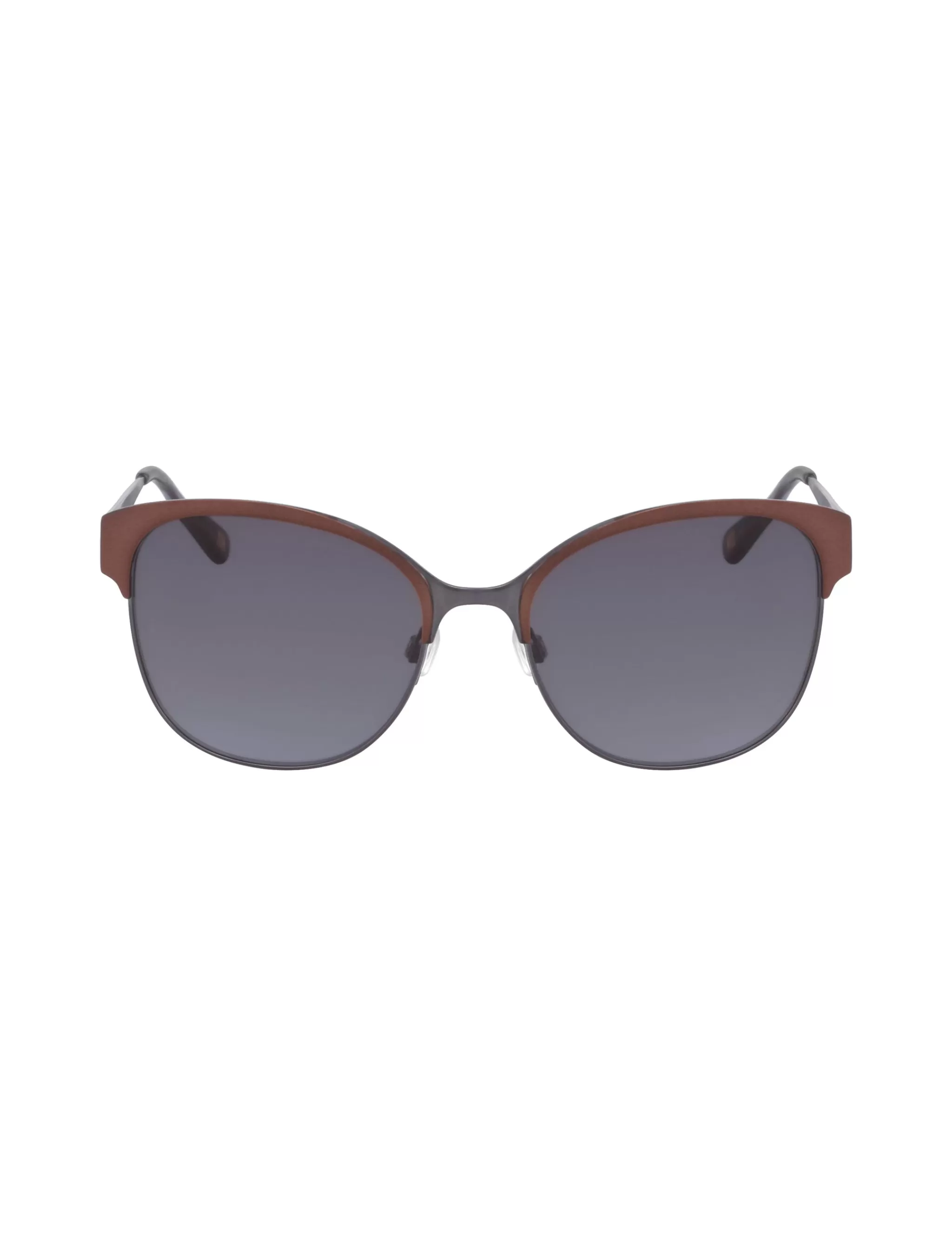 Best Anne Klein Two-Tone Metal Square Sunglasses