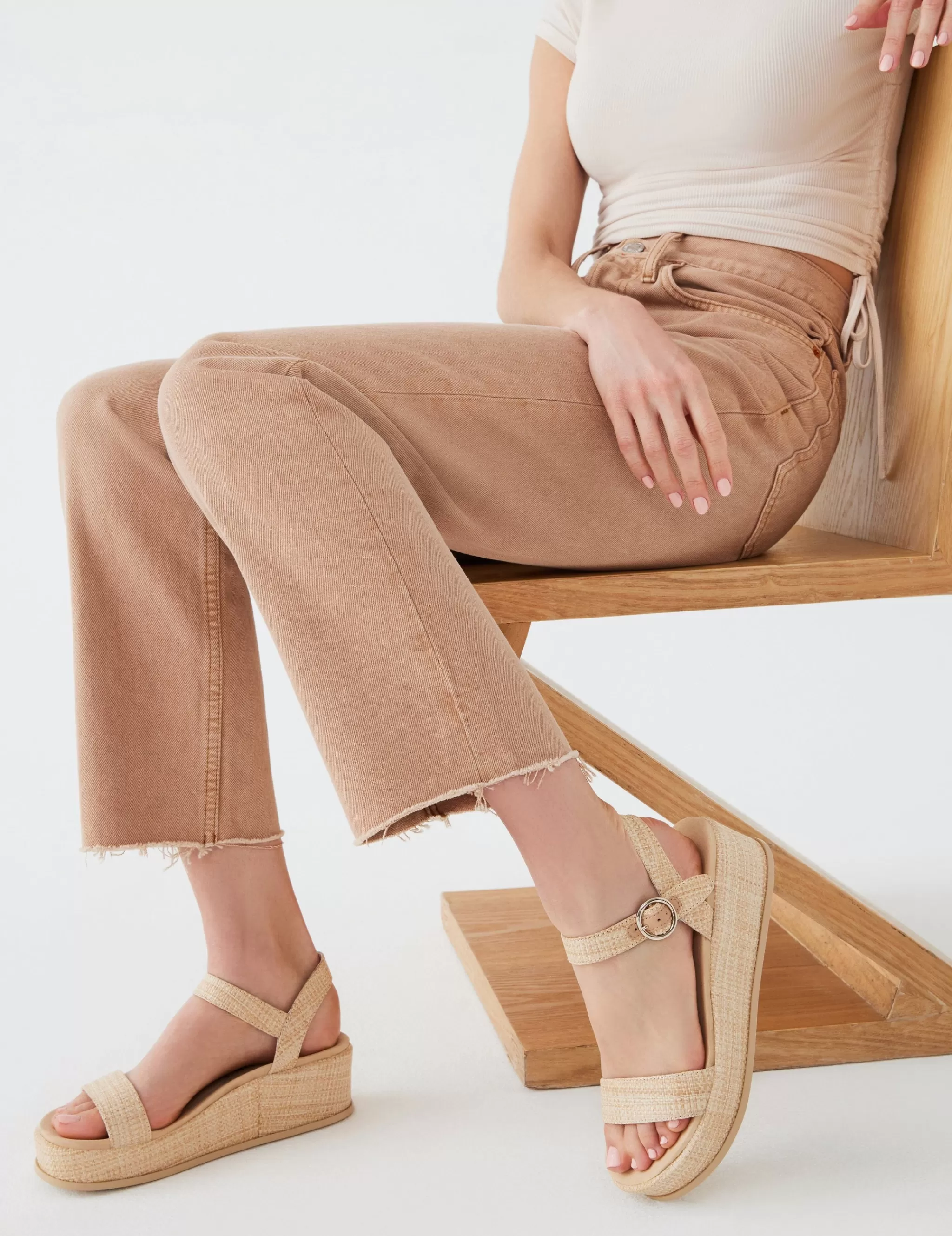Flash Sale Anne Klein Venture Flatform Sandal- Sale Raffia