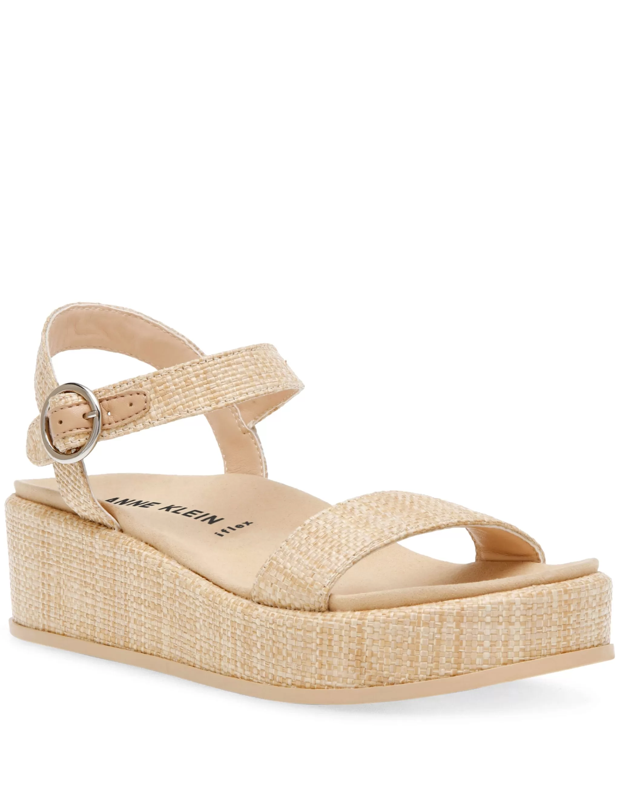 Flash Sale Anne Klein Venture Flatform Sandal- Sale Raffia