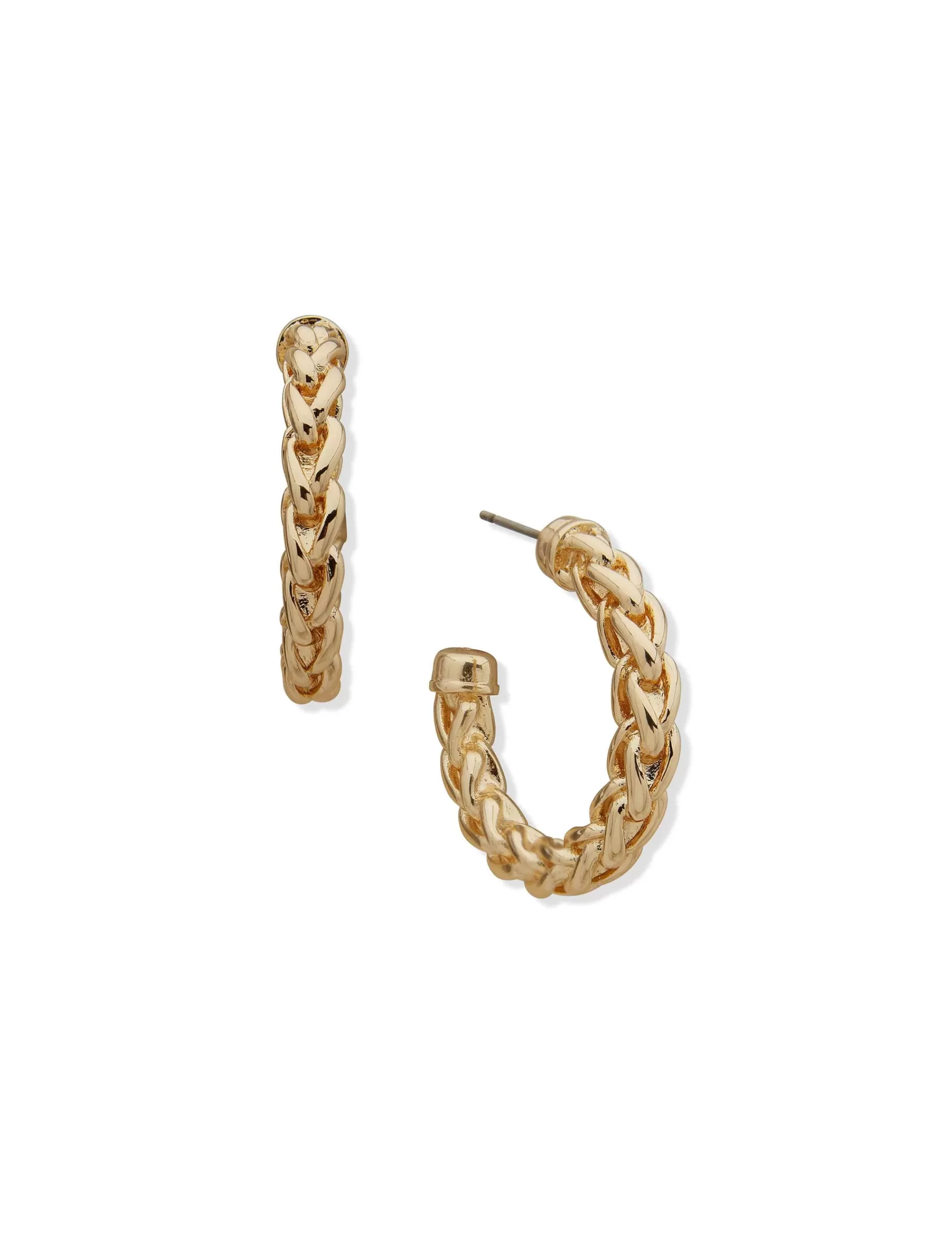 Sale Anne Klein Woven Chain Hoop Earring