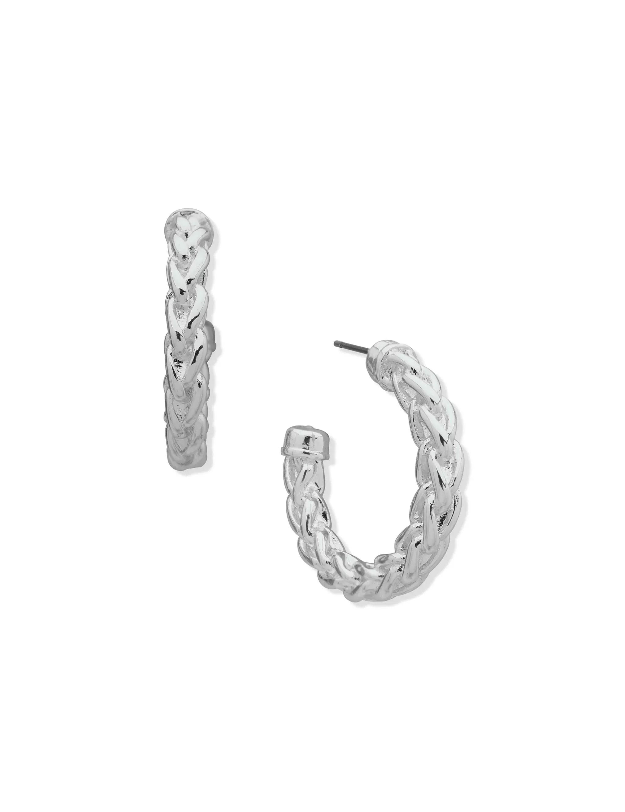 Best Sale Anne Klein Woven Chain Hoop Earring