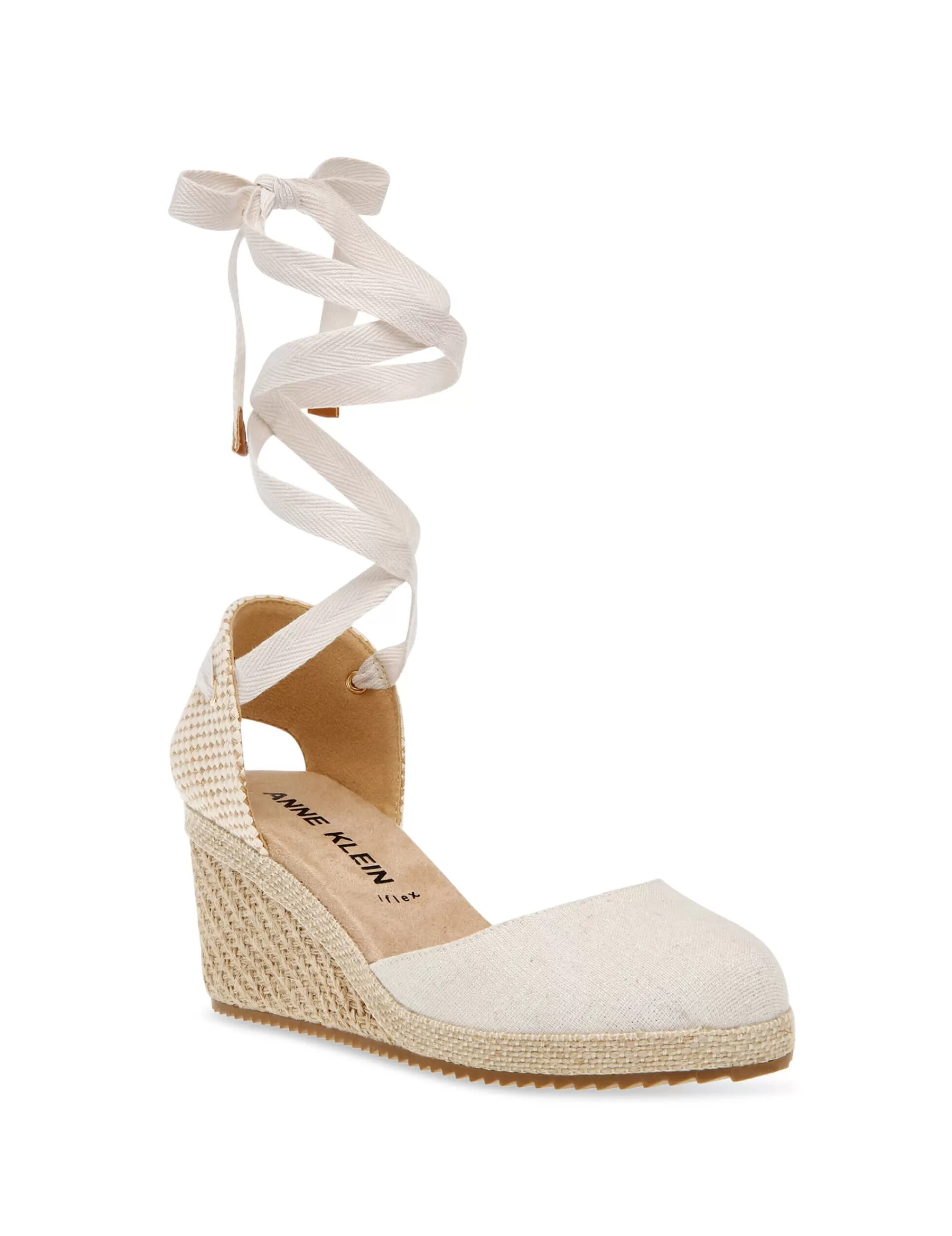 Flash Sale Anne Klein Zelda Wedge- Sale Light Natural/Silver